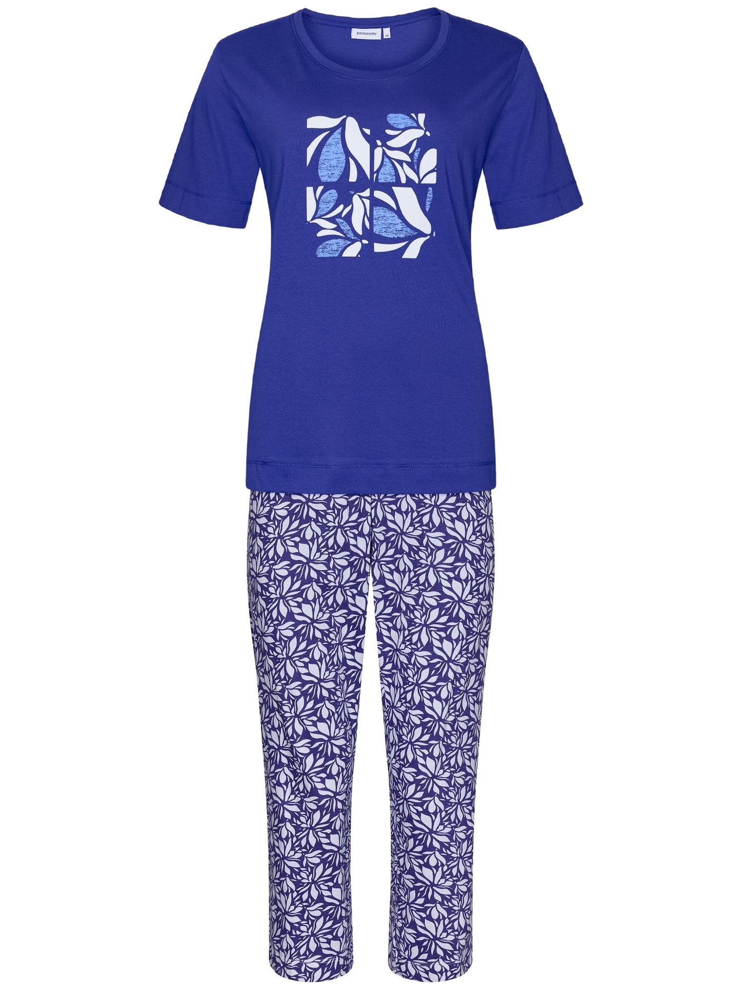 Pastunette pyjama capribroek met opdruk - 121251-116-1 - blauw