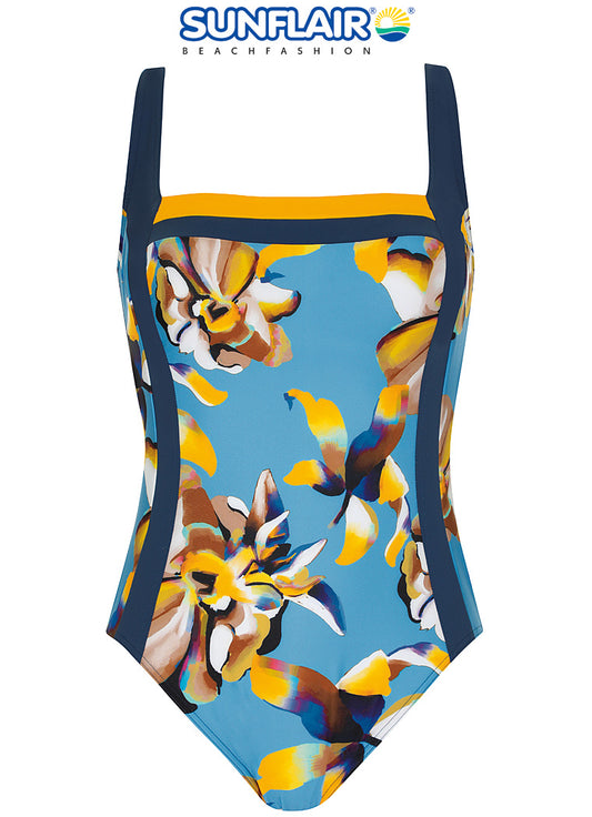 Sunflair beautyform badpak voorgevormde cups zonder beugel - 22148 - blauw