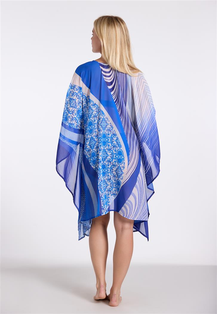 Sunflair poncho delfsblauw - 23801 - blauw