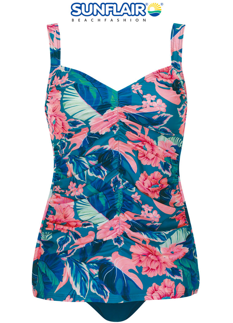 Sunflair Tankini soft cups V hals - 28001 - Blauw roze