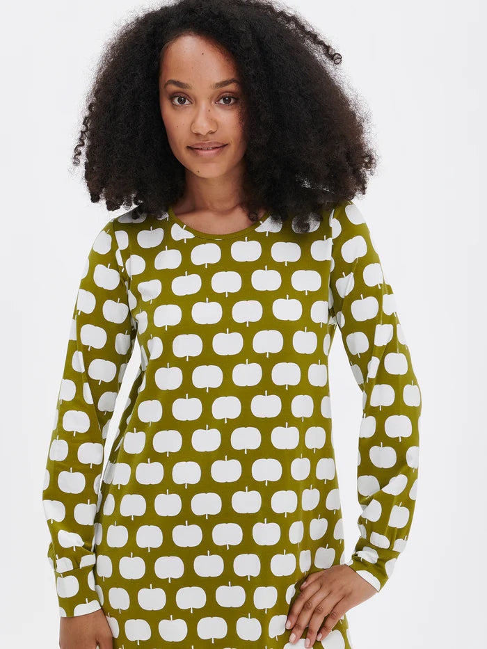 Nanso big shirt lange mouw appel - OMPPY 28521 - 0334 Green