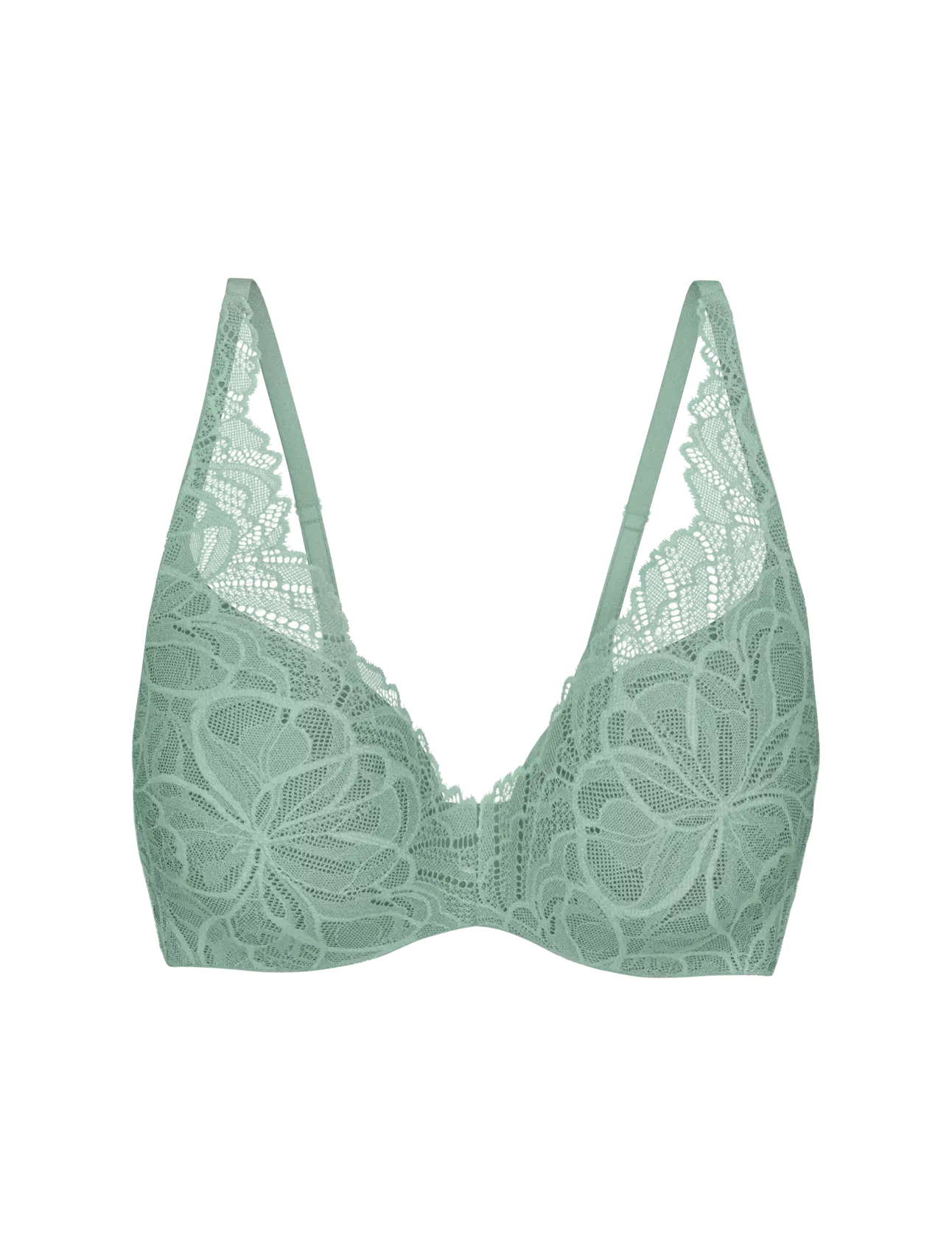 Triumph PUSH-UP BH - Body Make-Up Illusion Lace WP - Misty Turquoise