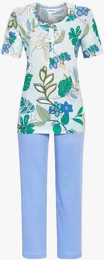 Ringella pyjama 7/8 broek met bloemen - 4211243 - blauw