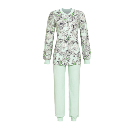 Ringella doorknoop pyjama paisley - 3511238 - Mintgroen