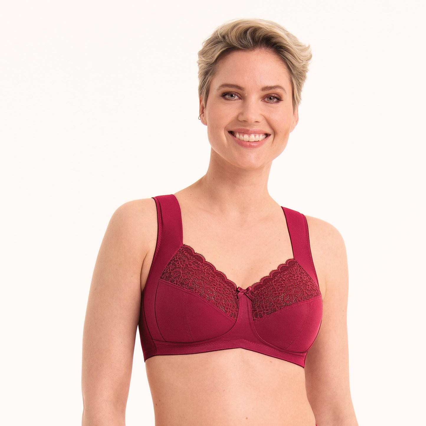 Anita comfort BH zonder beugel - Havanna 5813 - Dark Red