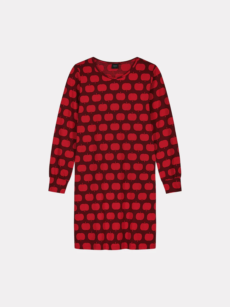 Nanso big shirt lange mouw appel - OMPPY 28521 - Rood