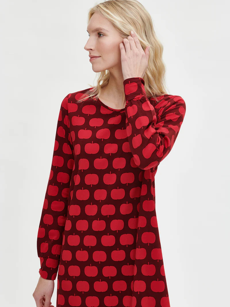 Nanso big shirt lange mouw appel - OMPPY 28521 - Rood