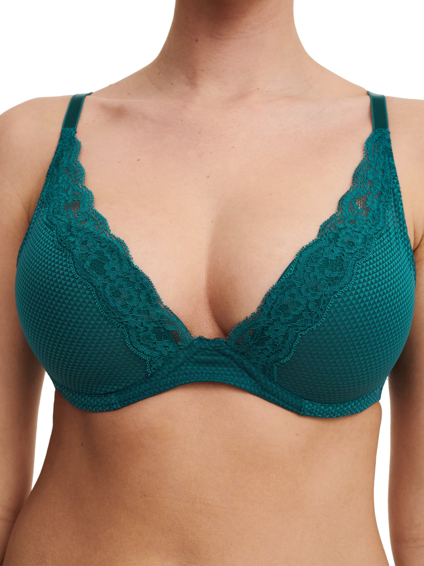 Passionata voorgevormde Plunge BH - BROOKLYN P57010 - 0BK Dark green