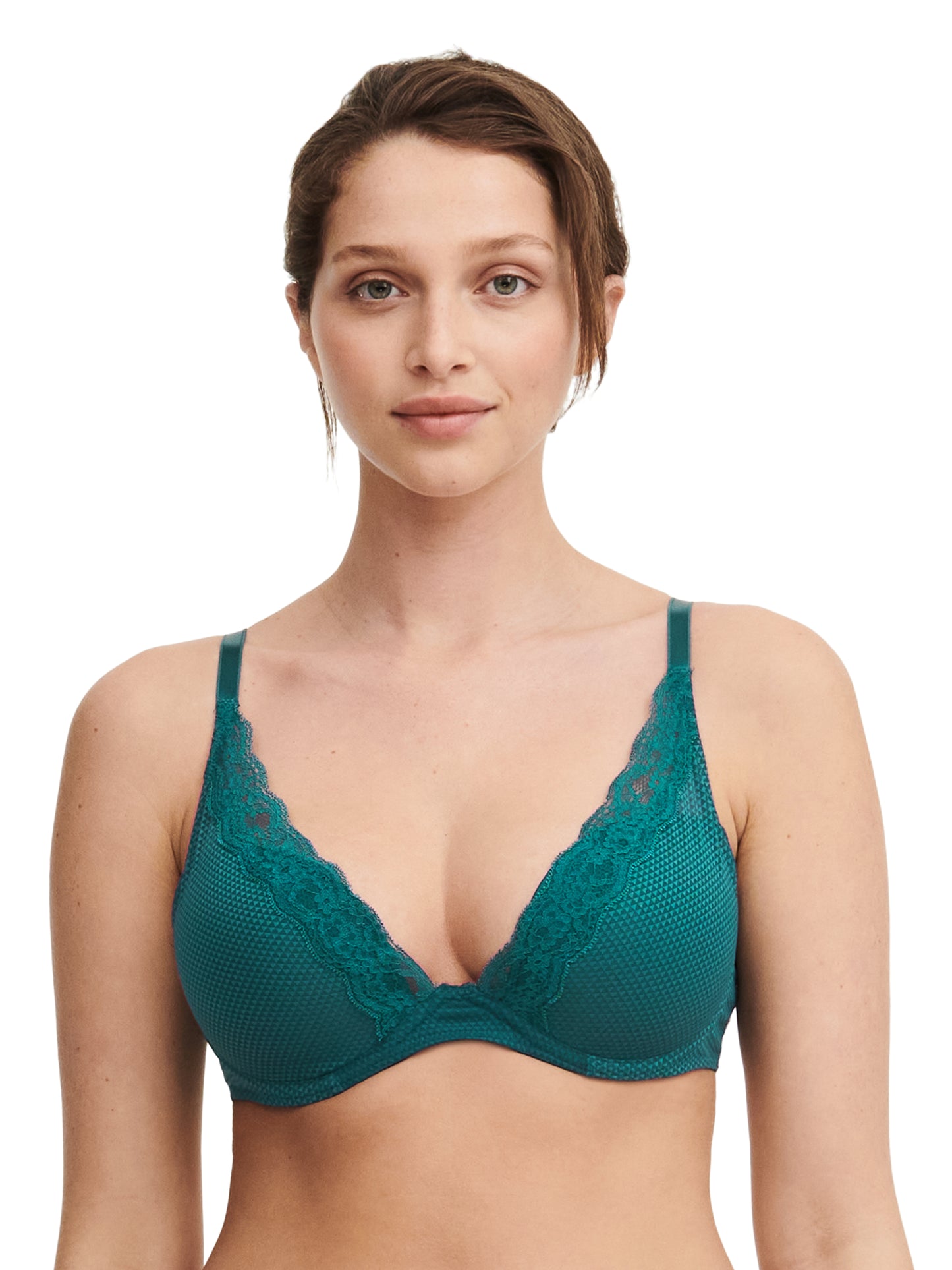 Passionata voorgevormde Plunge BH - BROOKLYN P57010 - 0BK Dark green