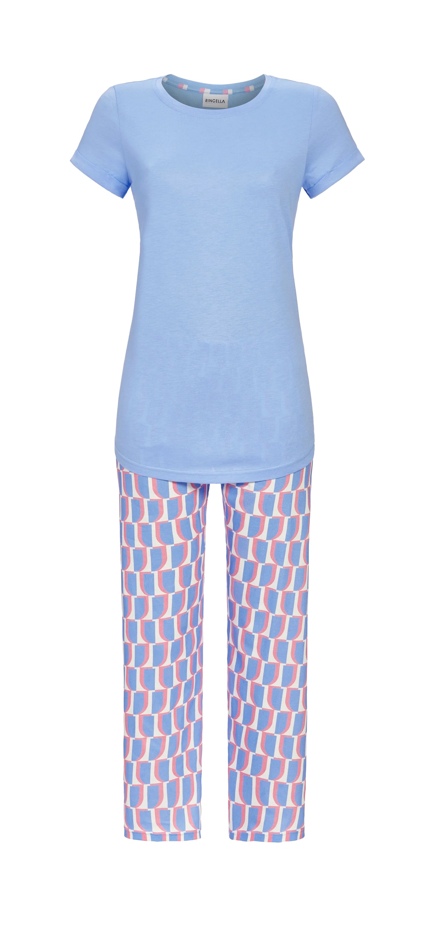 Ringella pyjama met 7/8 broek - 4211213 - licht blauw