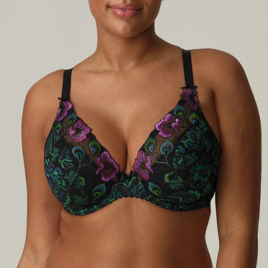 Prima Donna Plunge Bh Halve Mousse Cups - San Angel 0163492 - Peacock Feather