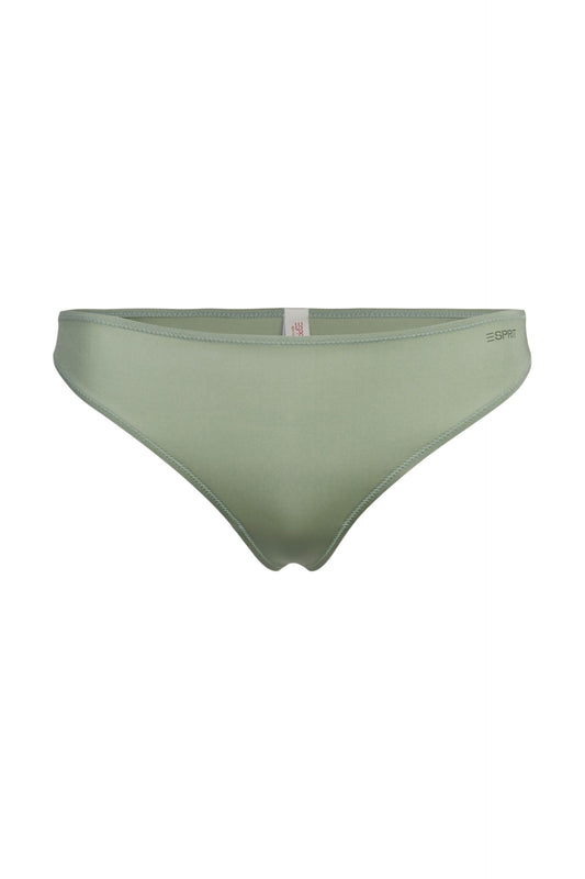 Esprit String van microvezels met logo - 014EF1T318 - DUSTY GREEN