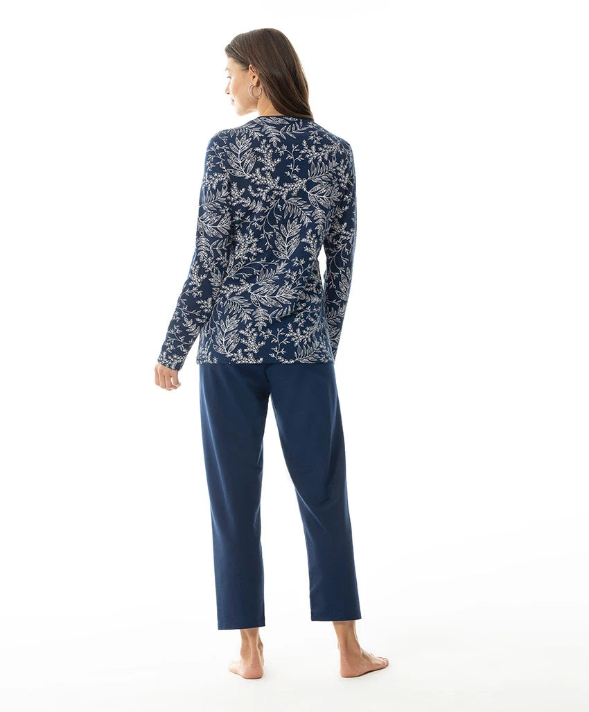 Mey pyjama paisley - 13209 - Night blue