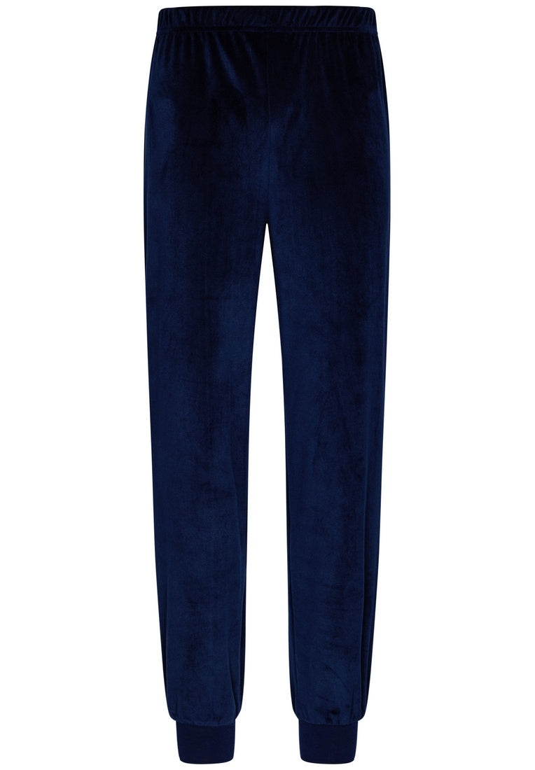 Pastunette for Men Warme pyjama met boorden - 23242-616-3 - Donker blauw