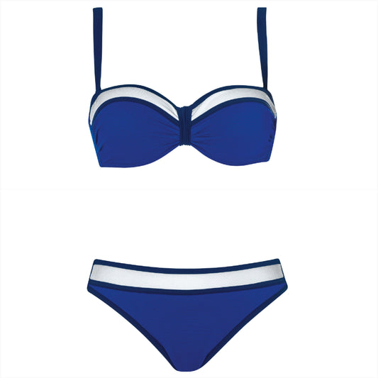 Olympia voorgevormde Bikini met beugel - 31601 en 31667 - blauw