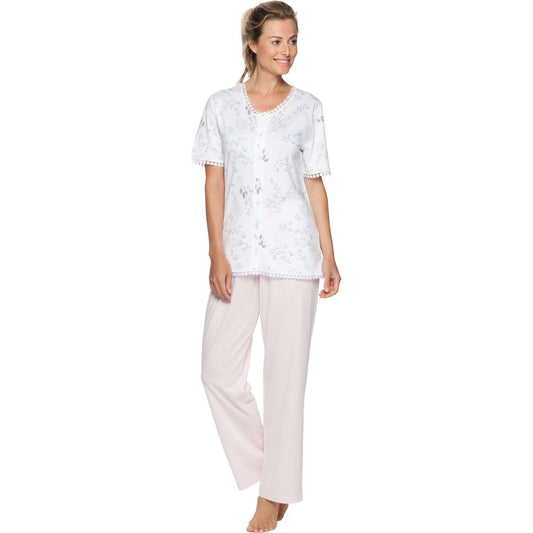 Pastunette doorknoop pyjama - 2051-316-6 - wit