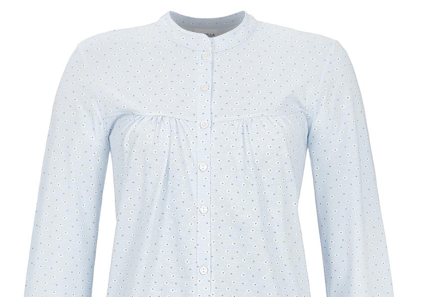 Ringella pyjama Doorknoop jas klassiek - 2511223 - licht blauw