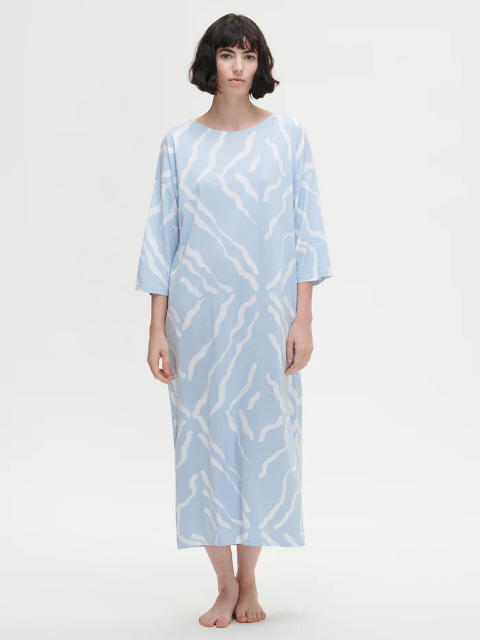 Nanso kaftan 120 cm lang - 27646 Selina - licht blauw