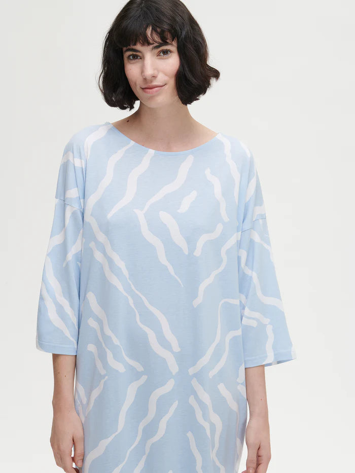 Nanso kaftan 120 cm lang - 27646 Selina - licht blauw