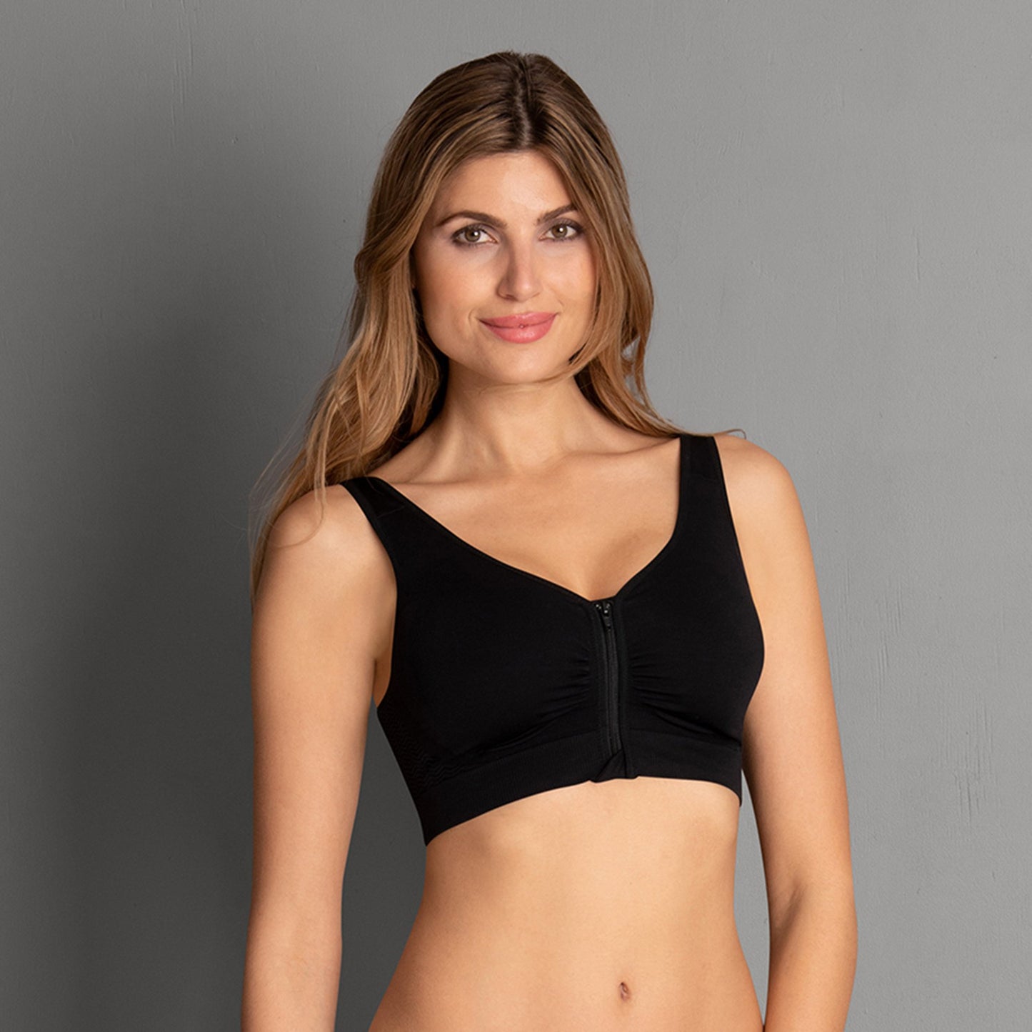 Anita Care voorgevormde BH Top met ritssluiting - Lynn 5768X-  zwart