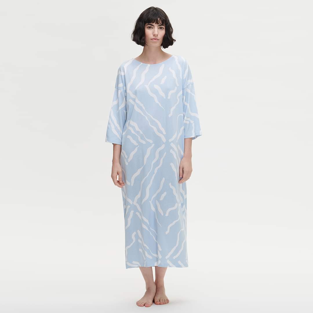 Nanso kaftan 120 cm lang - 27646 Selina - licht blauw